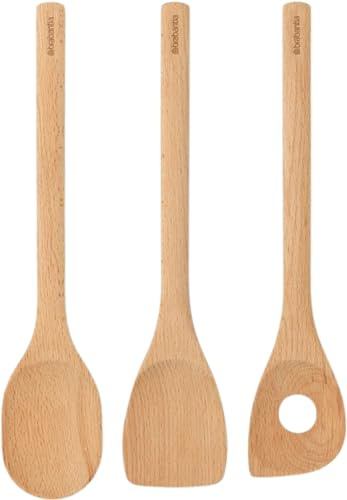 Brabantia Kit de 3 Ustensiles de Cuisine en Bois - Profile