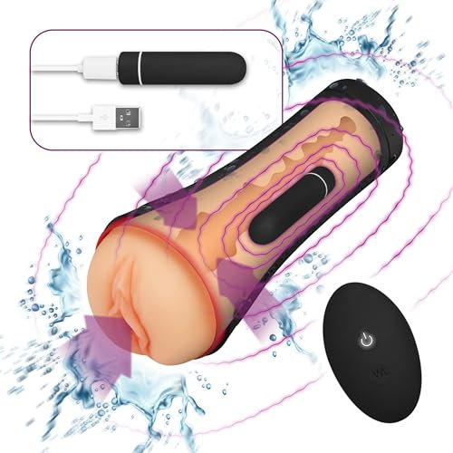 EIS, Masturbator mit Fernbedienung, 22,5 cm, wasserdicht (IPX7), wiederaufladbar, diskret