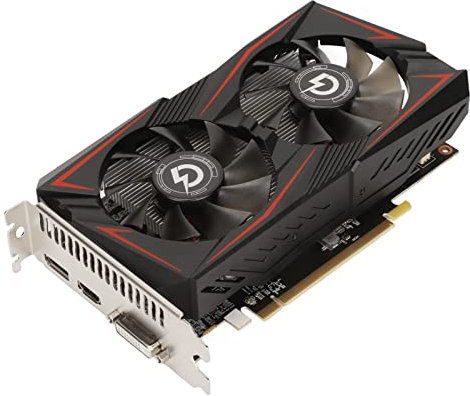 Scheda Grafica RX550 4G GDDR5, Supporto 128 Bit DP DVI HDMI PCI Express 2.0, Doppia Ventola di Raffreddamento GPU PC Gaming Schede Grafiche Video per Computer