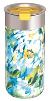 Quokka VASO CAFE TERMICO ACERO INOXIDABLE BOOST BLUE PEONIES 400 ML