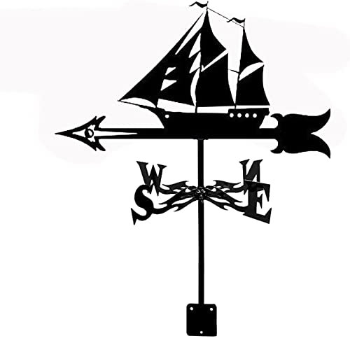 Weathervane väderflöjel Mätverktyg Rostfritt stål väderhane vindriktningsindikator med rostskyddsbeläggning 35 X50 cm