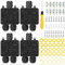 Pack of 4 Junction Box Waterproof 3-Way Junction Box Outdoor Waterproof Junction Box IP68 Electric Outdoor Distribution Box Earth Cable Terminal Box Connection Box for Diameter 4 mm - 15 mm Cable