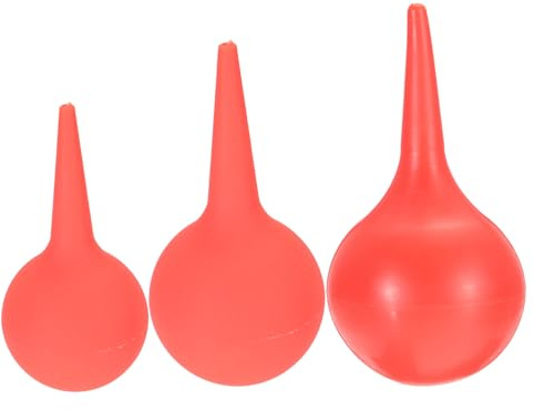 WOFASHPURET 3 Piezas succión del bulbo del oído bola de cera del oído jeringuillas chupitos bulbo de succión de goma limpiador de caucho Teléfono móvil bola de limpieza herramienta soplador