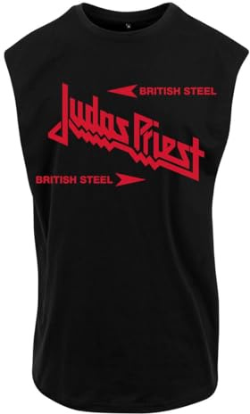 Judas Priest Screaming for Vengeance Homme Débardeur Noir L 100% Coton Regular/Coupe Standard