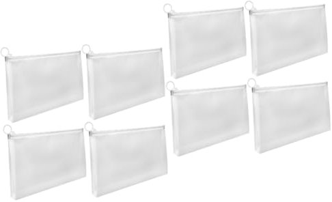STOBOK 8stücke Dokumententasche Mit Reißverschluss Große Transparente Aufbewahrungstaschen Für Belege Karten Geld Und Elektronik Für Büro Und Reisen