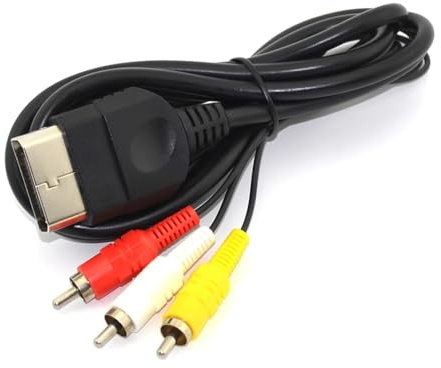 DARLINGTON & Sohns 3 Chinch Scart Kabel für XBox Konsole Audio Video Anschlusskabel für Erste Xbox Konsole Version TV Fernsehkabel Bildübertragung