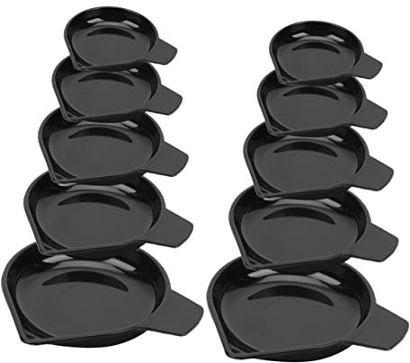VILLCASE 10stücke Plastikwiegepfannen Mit Schmalem Ausguss Praktische Wägeplatten Für Digitale Waagen Abwiegen Von Pulver Und Kleinen Gegenständen Stapelbar Und Platzsparend