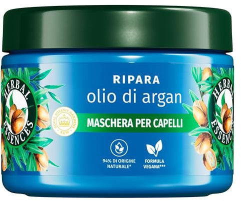 Herbal Essences Maschera per Capelli con Olio d'Argan, Ripara Capelli Danneggiati, No Siliconi 300ml