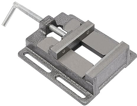 Qussse Étau de machine 125 mm pour atelier, perceuse pour le travail du bois, le modélisme et le soudage (noir)