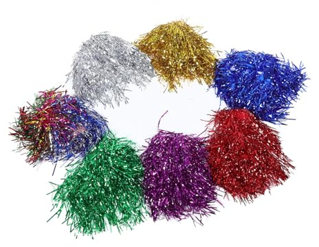 JOINPAYA Metallic Wigs for Women Shiny Dress up Wigs Tinsel Foil Ideal for Charming Party and Cosplay