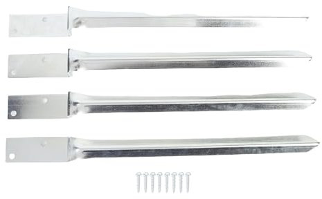 Fence Swing in Acciaio Zincato Post Anchor, Soluzione di Ancoraggio Stabile per Attrezzature da Gioco con Recinzione per Posta Multifunzionale Post Spike