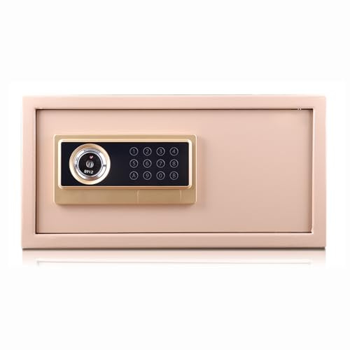 Caja fuerte de pared con función de alarma, caja de seguridad digital pequeña con llave para hotel, oficina, hogar, sistema de alarma dual