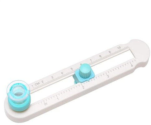 Cutter pour papier - Coupe-cercle pour travaux manuels - Coupe-cercle pour papier - Avec échelle claire - Papier de scrapbooking pour bricolage