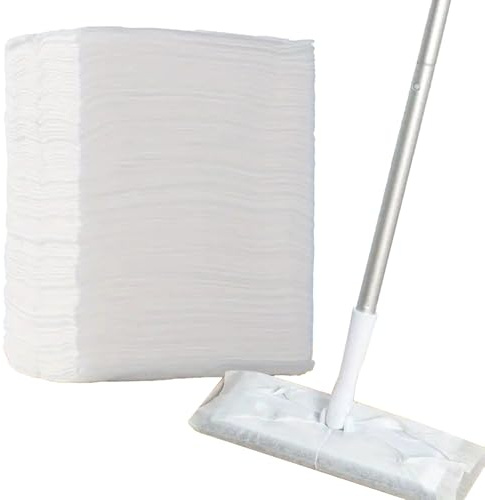 100 Piezas Paños para Barrer En Seco, Paños Secos para Piso Desechables, Recambios para Fregona Seca para Atrapa Polvo, Suciedad, Pelo De Mascotas, Limpiar Pisos De Madera, Baldosas De Cerámica