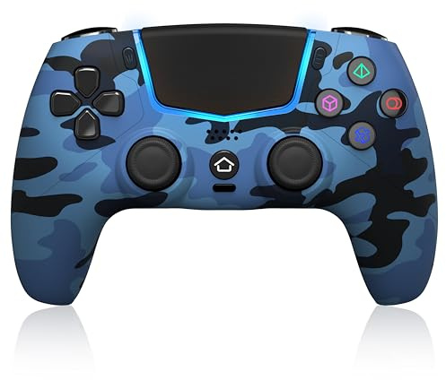 ancihdgm Wireless Controller Kompatibel mit PS-5/Pro/Slim/PC,Ersetzen Sie den PS-5 Controller unterstützt Hall-Effekt-Joysticks/Hall-Triggern/6-Achsen-Gyros/Dual Vibration/Turbo