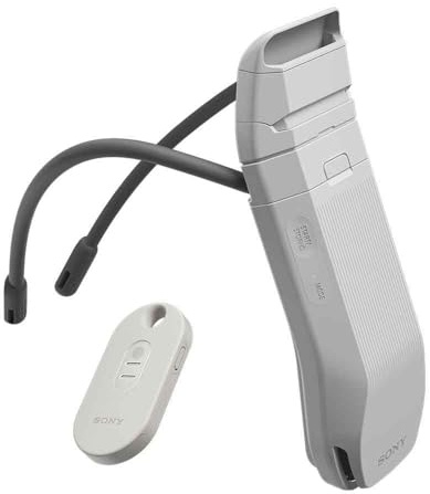 Sony REON POCKET PRO Plus, appareil portable de refroidissement et de chauffage, régulation intelligente de la température, flux d'air silencieux, autonomie jusqu'à 15 heures, mains libres,confortable