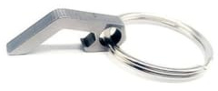 Healifty Porte-clés Ouvre-bouteille Multifonction Pratique Décapsuleur en Acier Inoxydable Argenté Design Clé, pour Femmes et Filles, Usage Extérieur Quotidien