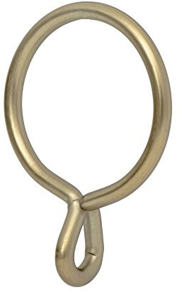 Ivilon Drapery Eyelet Curtain Rings - 1.7 Ring for Curtain Hook Pins, Set of 14 - Warm Gold