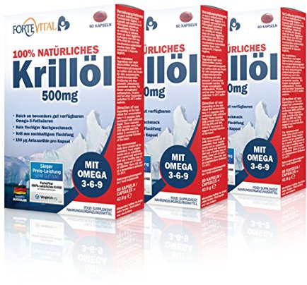 Omega 3 Krillöl Kapseln–100% natürlich aus Antarktis–nachhaltig&hochdosiert mit 1500mg–mit Astaxanthin, Cholin&Phospholipiden–reich an EPA&DHA wichtig für Herz, Blutdruck, Gehirn&Sehkraft-laborgeprüft