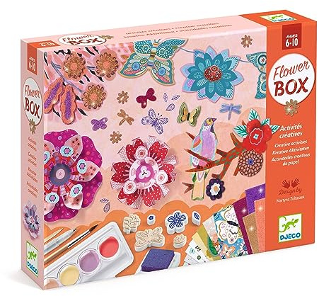 Djeco DJ09330 Multi-Activity Kit Blumengarten Kreativset