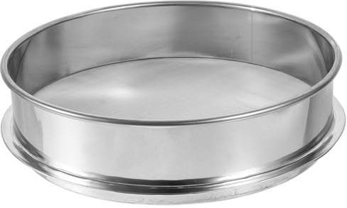 DOITOOL Pollensieb Feinsieb Edelstahl Pollensieb 20cm, Superfeines Sieb FüR KräUter, Pollene, Harzpulver, Stapelbar Und Platzsparend, Ideal FüR KüChe Und Medizin
