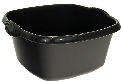 Black High Grade Square Washing Up Bowl Basin