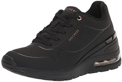 Skechers Million Air Elevated Air Damen-Sneaker, Schwarz, 39.5 EU