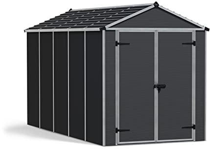 Canopia Palram Kunststoff Gerätehaus Rubicon 6x12 grau 379x185x217 cm