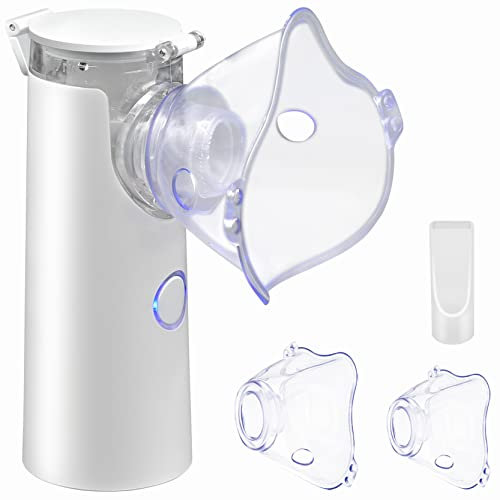 Inhaliergeräte für Erwachsene Inhalationsgerät Kinder Inhalator Inhaliergerät Kinder Vernebler mit Gesichtsmaske und Mundstück Automatische Reinigungsfunktion für Atemwegserkrankungen Wirksam