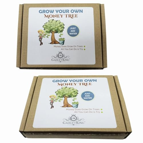 Grow Your Own Money Tree Plant Xmas Gift Ideal Present for Him Husband Boyfriend Dad Men Wife Girlfriend Funny Fun Unusual Gift Idea Husband Son Daughter Boss Adult Stockign Filler Practical Joke