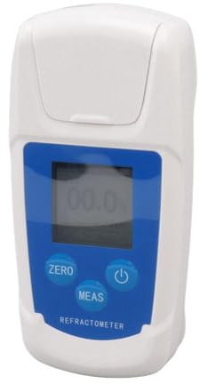 Topyond Refraktometer,0-55% Refraktometer Brix,Zucker Messgerät Set,Hochpräzises Brix Testgerät Für Die Messung des Zuckergehalts Von Fruchtsaftgetränken(Batterien Nicht Inbegriffen)