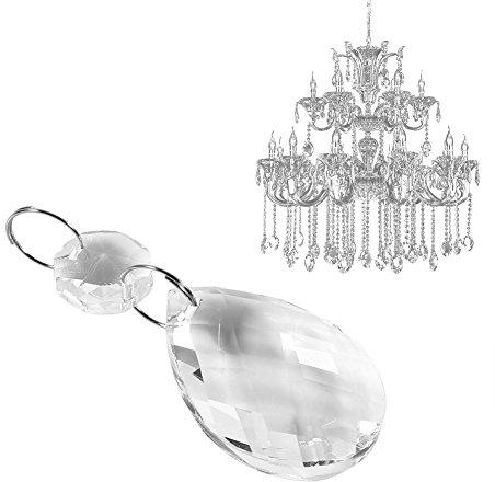 20 Piezas Transparente Atrapasoles Cristal Colgante, Estéticamente Brillo Lagrimas De Cristal Cristales De Lámpara De Araña Lagrimas De Cristales Repuestos Cristals Lamparas para El Hogar Oficina