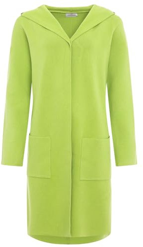 Zwillingsherz Strickjacke Cardigan für Damen Frauen - Hochwertiger Mantel Überwurf warm weich und kuschelig mit Kapuze - Perfekt für Frühjahr Herbst Winter - Cape Umhang mit weichem Strick