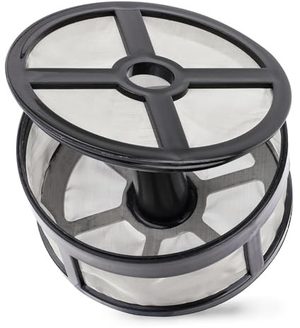 LIIZOUSUDA Reusable Coffee Filters 7-14 Cup, Disk/Wraparound Percolator Coffee Pot Electric, BPA Free, Black, 1 Count