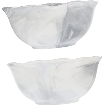 BEBEMOKO 2Piezas Cuencos de Cerámica de Mármol Irregulares con Líneas Doradas Cuencos de Ensalada Arroz y Sopa Elegantes y Apilables Diseño Gran Capacidad los Cocina