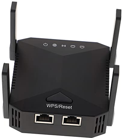 TINEASUR Répéteur de Noir Antennes Mbps 4 300 Fil Signal sans Matériau Abs Résistant à l'usure, Ventilation Latérale pour Maison et Bureau