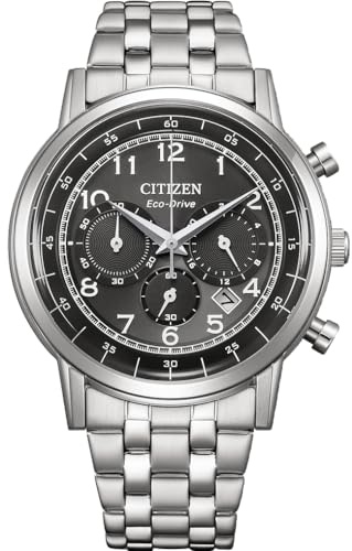 Citizen CA4630 Eco-Drive Solar Chrono - Reloj para Hombre con 42 mm de diámetro en Diferentes Variantes, Plata, Moderno