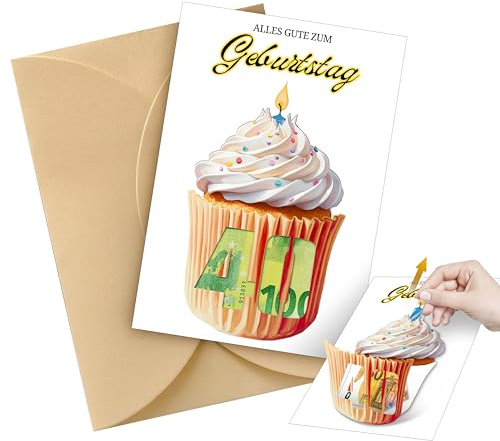 Yezirzax Geburtstagskarten, Lustige Geldgeschenke Geburtstag mit Umschlägen, Geschenkidee Geburtstagsgeschenk Geldkarte Geburtstag für Frauen, Männer, Freunde (40 Geburtstag)