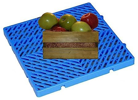 EdfYHSL Palés ligeros para suelos Paletas de plástico, Paletas de transporte anidadas, Paletas de plástico impermeables, Esteras de exhibición for supermercados Paletas de ventilación de rejilla(40x40