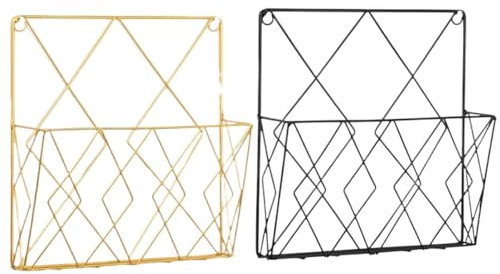USOHJZ Wandzeitschriftenhalter 2 Teile/Satz Mehrzweck Magazin Halter Wand Montiert Sundires Lagerung Box Metall Datei Magazin Organizer Halter for Office Home
