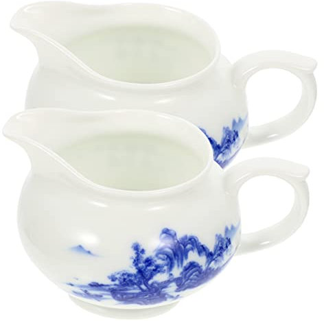 Alipis 2pcs Ceramic Milk Jug Sauce Jug Gravy Boat Salad Dressing Pourer Condiment Bowl Sauce Dispenser for Restaurant Kitchen Serving Dishes