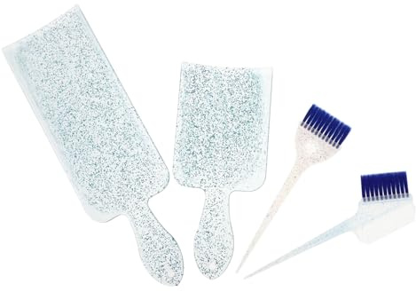 Warmhm Palette de Teinture Capillaire Paillettes Taille Standard Outil de Coloration Cheveux Professionnel pour Coiffure et Soin à Domicile Bleu