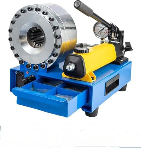 Crimpatrice idraulica portatile per tubi flessibili 6-25 mm e 10-31 mm | 7 set di matrici | Macchina di crimpatura per tubi industriali per raccordi idraulici