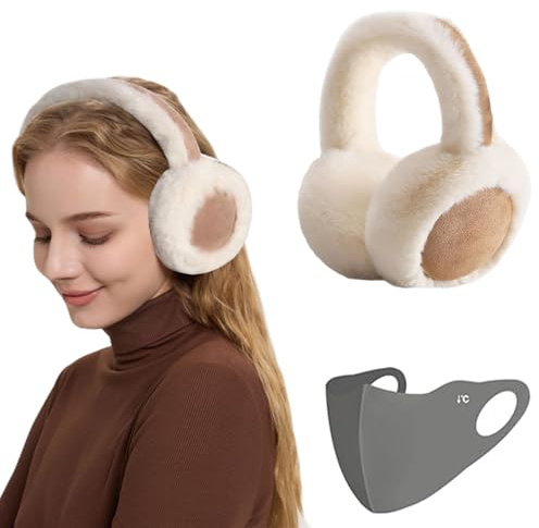KARELLS Cache Oreille Enfant, Cache Oreilles Fille, Earmuffs, Ear Muffs, Cache Oreille Femme, épaissir d'hiver Pliable Cache, pour Homme et Femme l'extérieur