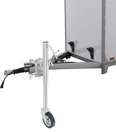 YOICUATGNA 1200 lbs Jockey-Rad für Anhänger – verzinkter Stahl, Anhänger Stützrad Schwerlast, Höhenverstellbar 58-84 cm, Stützrad für Yachtanhänger, Wohnwagen & Pferdeanhänger