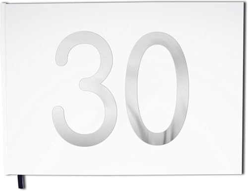 UTTSCHEID Livre d'or - 30 ans - Anniversaire, souvenirs - Paysage - Couverture mate, lettres chromées - 100 pages - Qualité premium (Blanc Pur)