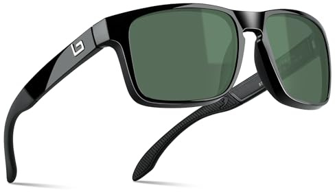 Bnus italy made classic sunglasses corning real glass lens w. polarized option (B7066 Black/G-15 Lens,B7066 Non-Polarized)