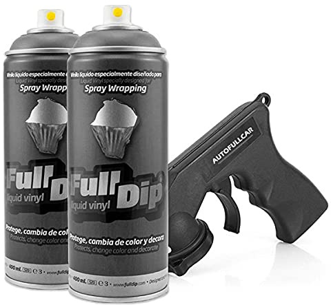 AutoFullCar - Full Dip Spray-Adapter, 2 Stück, Anthrazit metallic