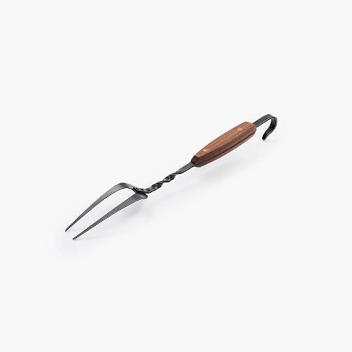 Barebones Cowboy Grill Carving Fork: 14-Inch Stainless Steel BBQ Grill Tool for Open Fire Cooking, Essential BBQ and Grilling Accessory for Outdoor Kitchens, Fire Pits, and Backyard BBQ's