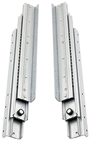 GUAWJRZDP Heavy-duty drawer slides, bottom-mounted slides, full extension slides, solid ball bearings, load-bearing 120kg, a pair of stair base cabinet slides (Color : Silver, Size : 1000-1900mm)
